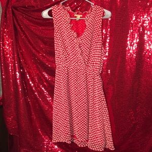 Forever 21 Red Dress w/ White Hearts